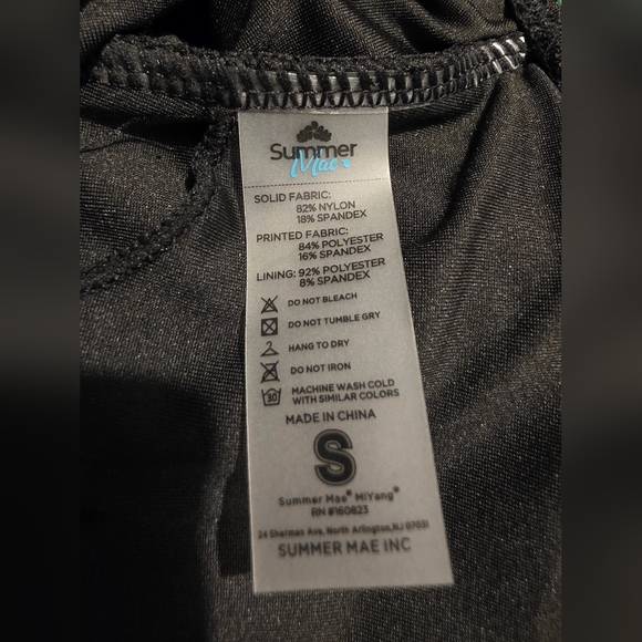 Summer Mae Maternity Swimsuit One Piece One Shoulder Ribbed Small - Picture 7 of 8